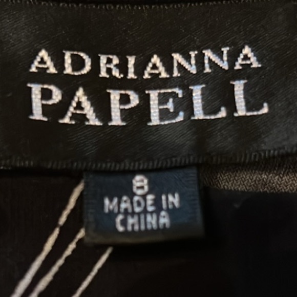 Adrianna Papell Floral Bodycon Dress in Black and White, Size 8 - Picture 12 of 16